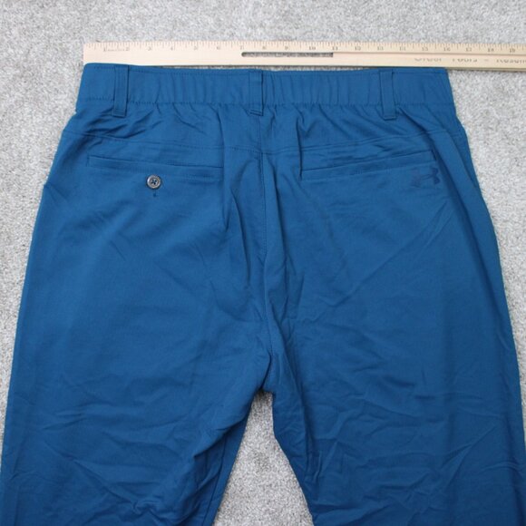 Under Armour Pants Mens 34x32 Blue UA Showdown Golf Stretch Straight Leg - Picture 7 of 13